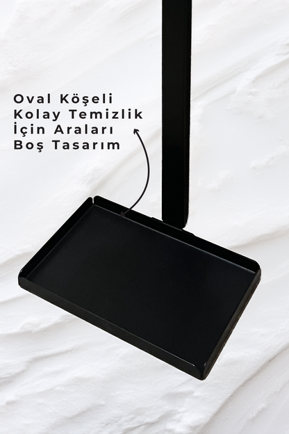 3'ü 1 Arada Banyo Seti Tuvalet Kağıtlık, Düz Çöp Kovası Ve Tuvalet Fırça Takımı